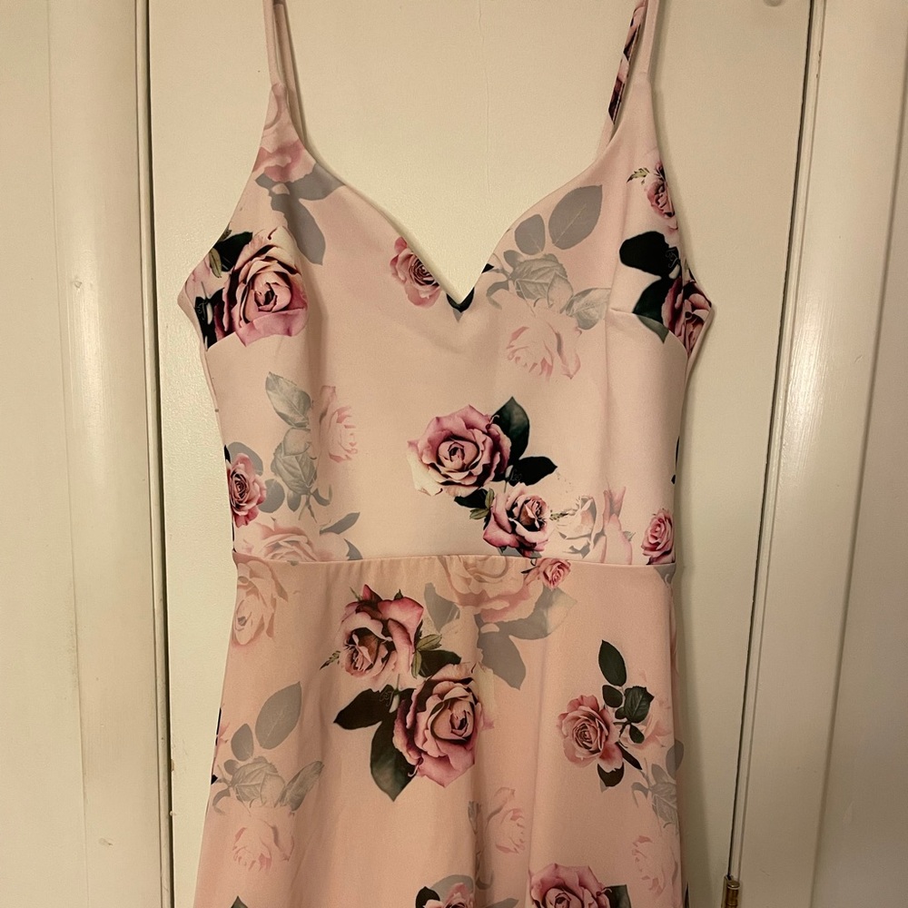 Pink Floral Spring Dress Size 10